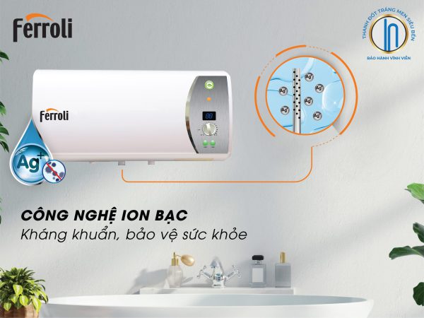 Bình Nước Nóng Gián Tiếp Ngang Ferroli VERDI AE/VERDI Ag+| Dung Tích 15/20/30L - Image 3